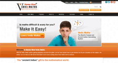 Desktop Screenshot of mastermindvedicmaths.com
